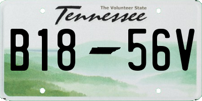 TN license plate B1856V
