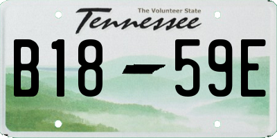 TN license plate B1859E