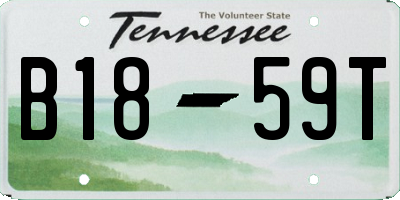 TN license plate B1859T