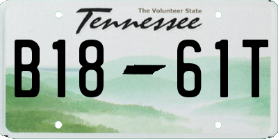 TN license plate B1861T