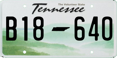 TN license plate B1864O