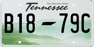 TN license plate B1879C