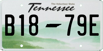 TN license plate B1879E