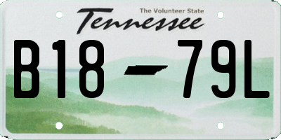 TN license plate B1879L
