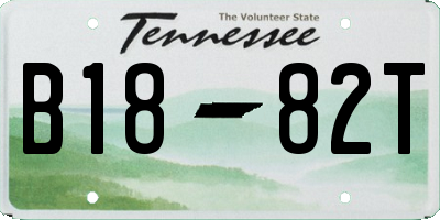 TN license plate B1882T