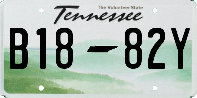 TN license plate B1882Y