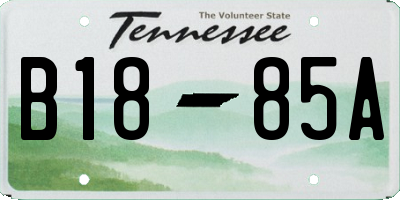 TN license plate B1885A