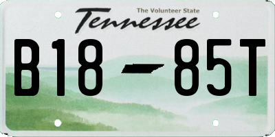 TN license plate B1885T