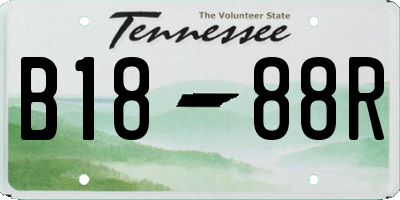 TN license plate B1888R