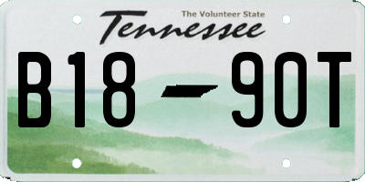TN license plate B1890T