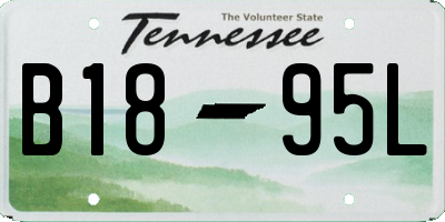 TN license plate B1895L
