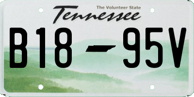 TN license plate B1895V