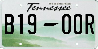 TN license plate B1900R