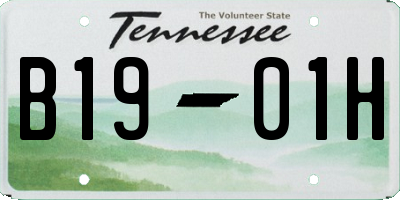 TN license plate B1901H