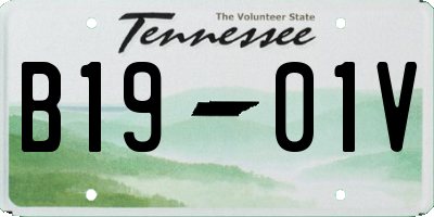 TN license plate B1901V