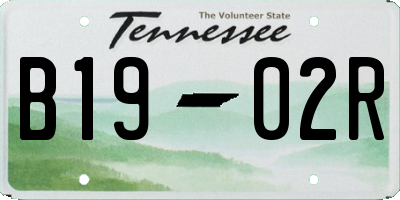 TN license plate B1902R