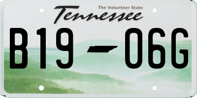 TN license plate B1906G