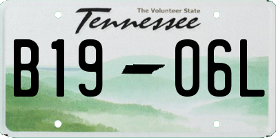 TN license plate B1906L