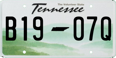 TN license plate B1907Q