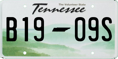 TN license plate B1909S