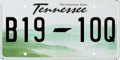 TN license plate B1910Q