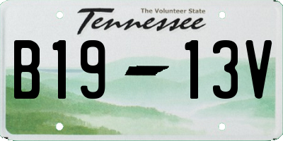 TN license plate B1913V