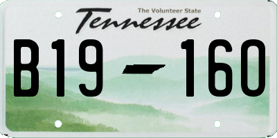 TN license plate B1916O