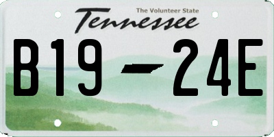 TN license plate B1924E