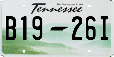 TN license plate B1926I