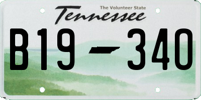 TN license plate B1934O