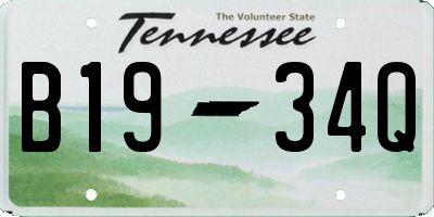 TN license plate B1934Q
