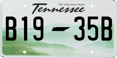 TN license plate B1935B