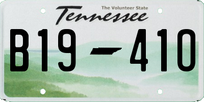 TN license plate B1941O