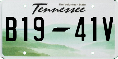 TN license plate B1941V