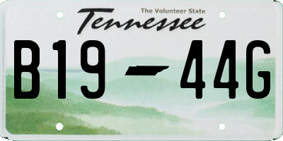 TN license plate B1944G