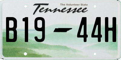 TN license plate B1944H