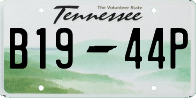 TN license plate B1944P