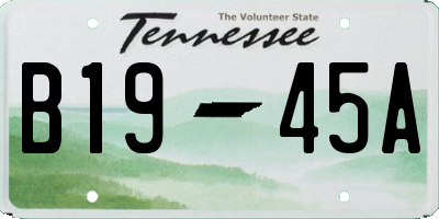 TN license plate B1945A