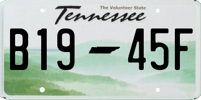 TN license plate B1945F