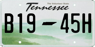 TN license plate B1945H