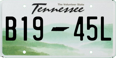 TN license plate B1945L