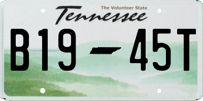 TN license plate B1945T