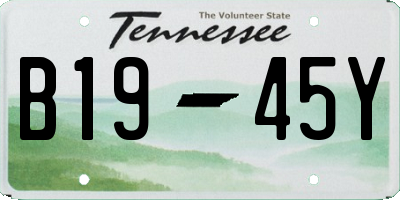 TN license plate B1945Y