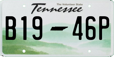 TN license plate B1946P