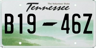 TN license plate B1946Z