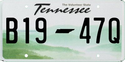 TN license plate B1947Q