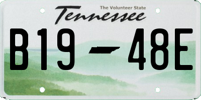 TN license plate B1948E