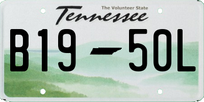 TN license plate B1950L