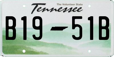 TN license plate B1951B