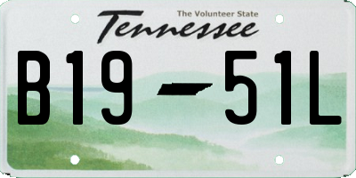 TN license plate B1951L